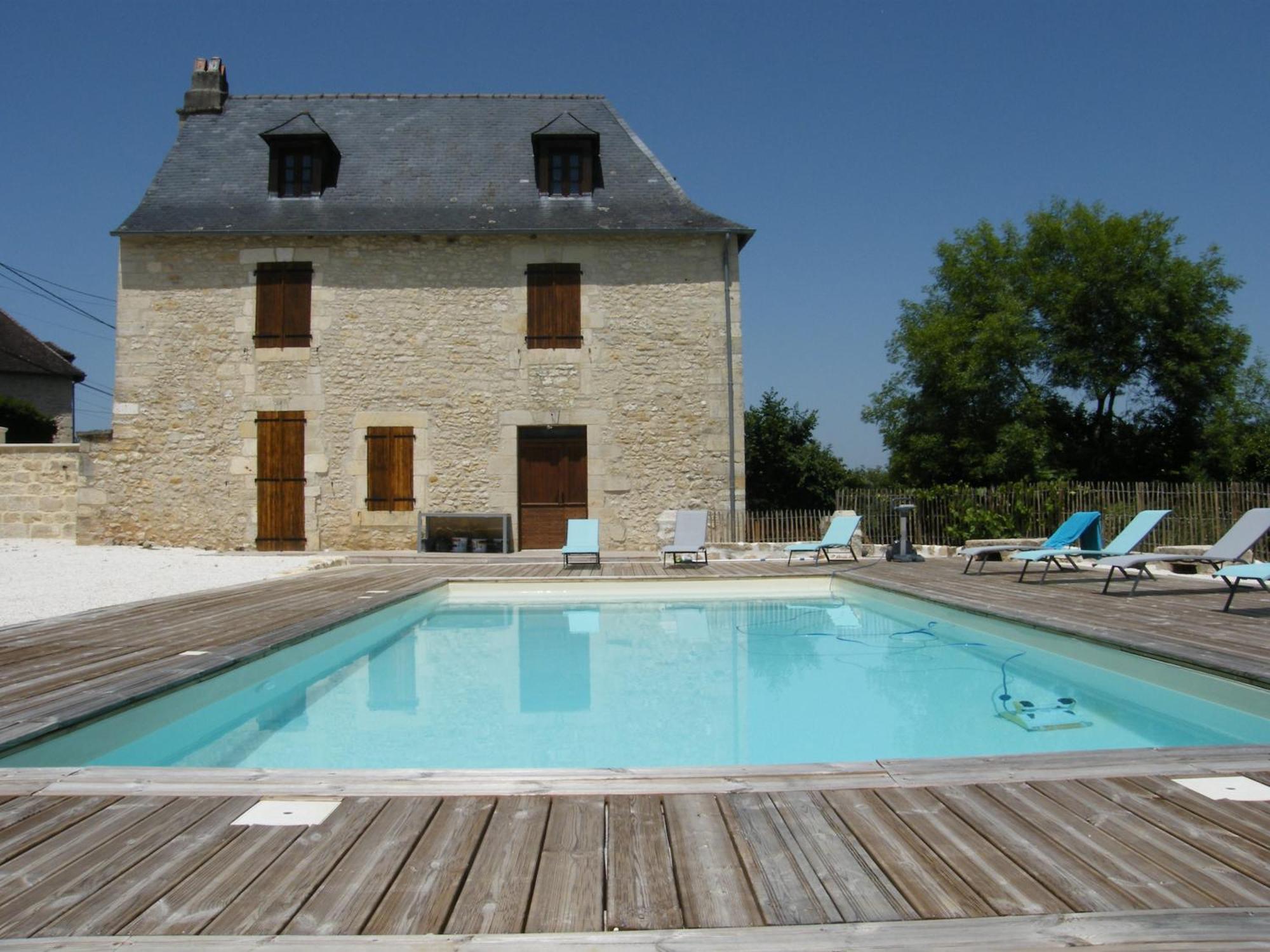 Vila Lou Chastel, Demeure Perigourdine Climatisee Avec Piscine Privee Et Chauffee La Bachellerie Exteriér fotografie